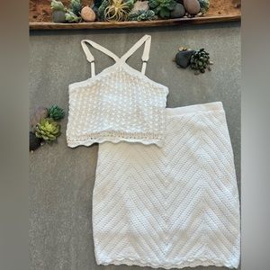 Hollister Crocheted Matching Two Piece
